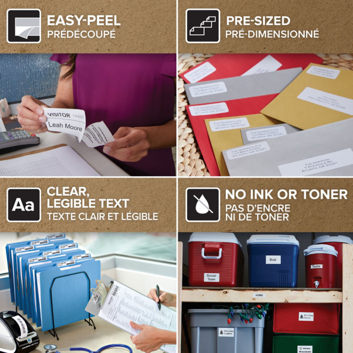 Courier Standard ECO Labels Original LabelWriter 36 x 89 mm, White, Dymo LW 99012 S0722400-big