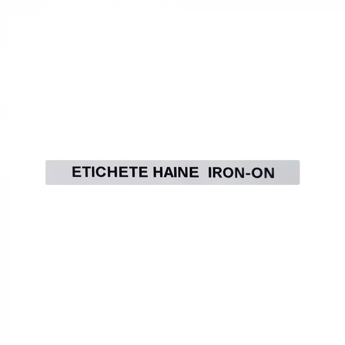 Etichete haine Iron-On 12mm x 2m, negru/alb, 18769 S0718850 18773 18777-big