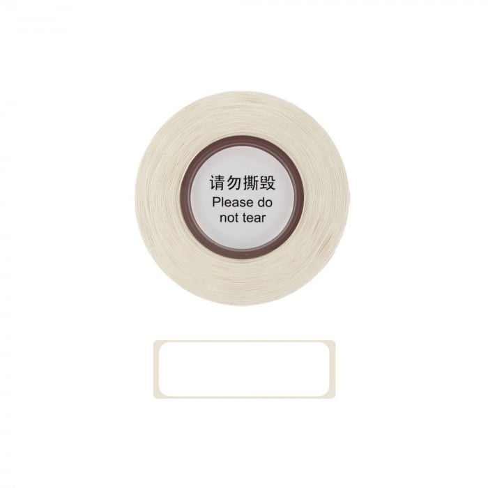 Etichete termice adezive inguste D30S 12 x 30mm, hartie termica ecologica, 210 etichete/rola-big