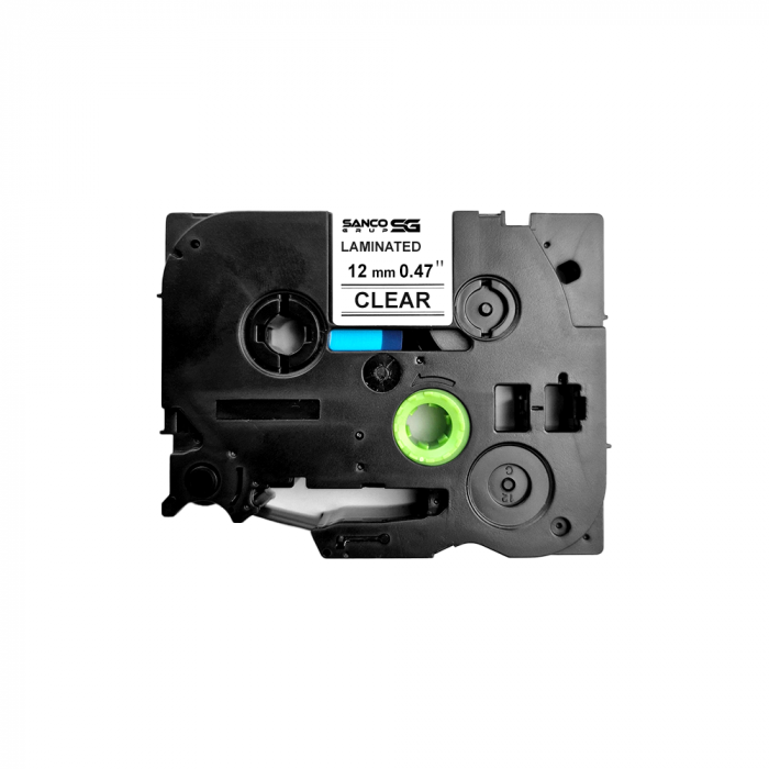 Set 5 Etichete SG compatibile Brother TZe-131 12mm x 8m Negru Transparent Sanco Grup SG [3]