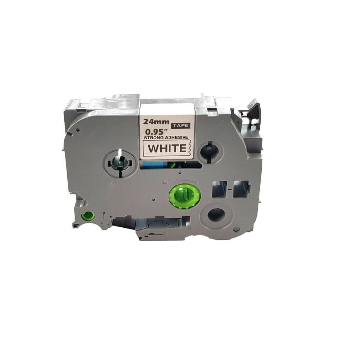 Labels strong adeziv compatible Brother TZe-S251 24mm x 8m Black/white gray box [1]