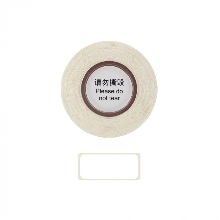 Etichete termice adezive late D30S 14 x 40mm, albe, hartie termica ecologica, 160 etichete/rola-big