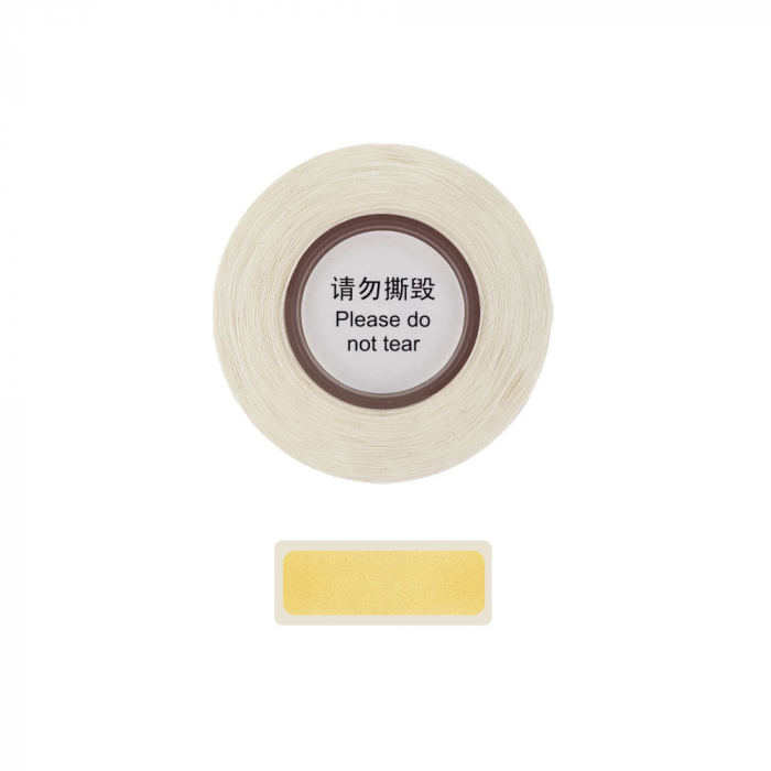 Etichete termice adezive late D30S 14 x 40mm aurii, hartie termica ecologica, 160 etichete/rola-big