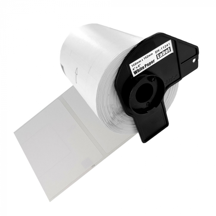 Set 10 x etichete compatibile Brother DK-11241, 102mm x 152mm, suport din plastic inclus DK11241-big