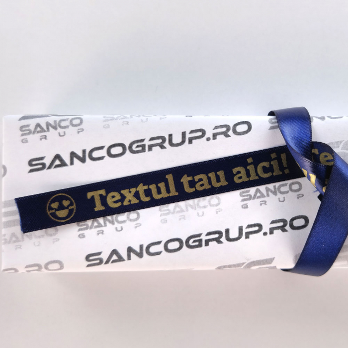 AIMO textile labels 12mm x 2m, satin, gold/dark blue, thermal transfer, only for AIMO P12PRO, Q5-RN34 [4]