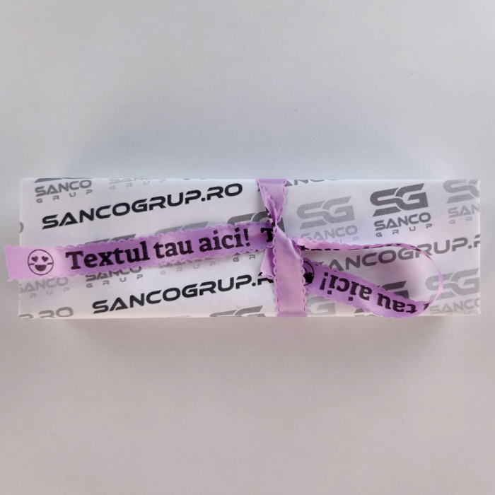 Banda etichete satin AIMO 12mm x 2m, negru/violet, margini ondulate, doar pentru AIMO P12PRO, Q5-WRV31 [3]