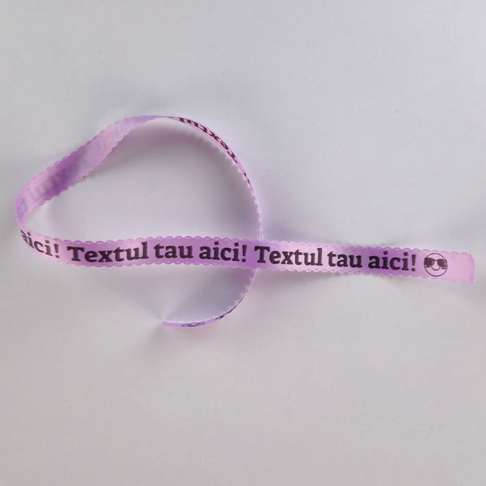Banda etichete satin AIMO 12mm x 2m, negru/violet, margini ondulate, doar pentru AIMO P12PRO, Q5-WRV31 [2]