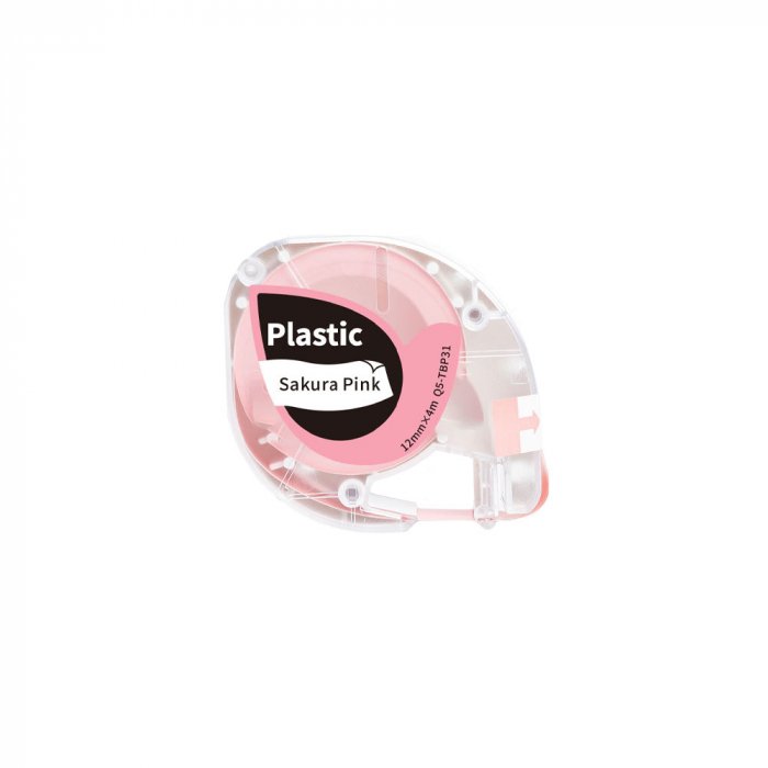 Etichete universale 12mm x 4m plastic roz Q5-TBP31-big