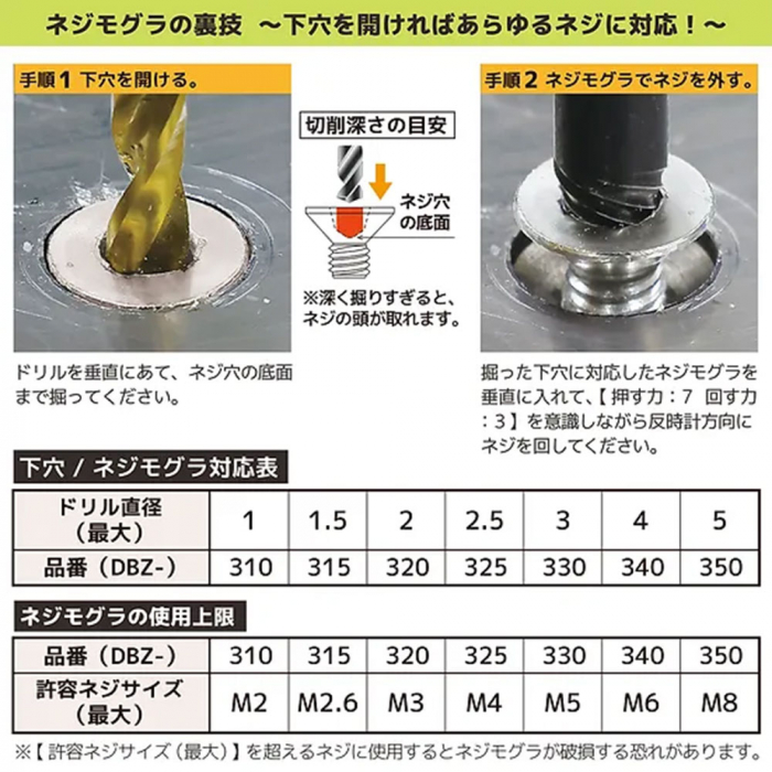 Set Screw Extractor with ratchet, ENGINEER DR-27/5 [5]