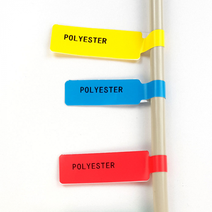 F-label tags for cables 25 x 38mm + 40mm green, polypropylene, for printers M110/M200, 100 pcs/roll-big
