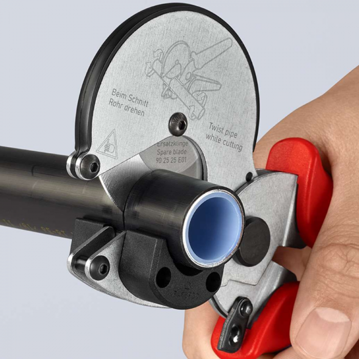 Plumbers scissors with disc for cutting composite and plastic pipes, Ø 26mm, KNIPEX 90 25 25 [4]