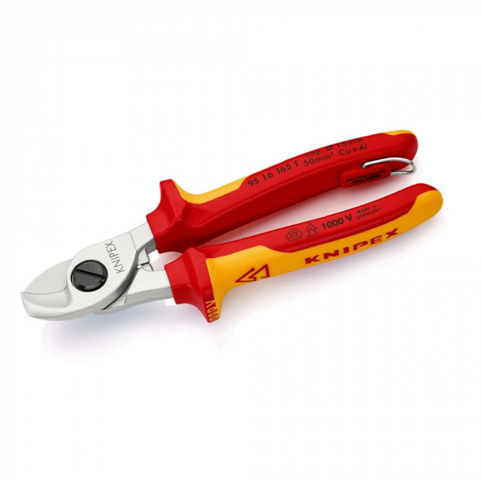 Cleste pentru taiat cabluri, KNIPEX 95 16 165 T, VDE, 165 mm [5]