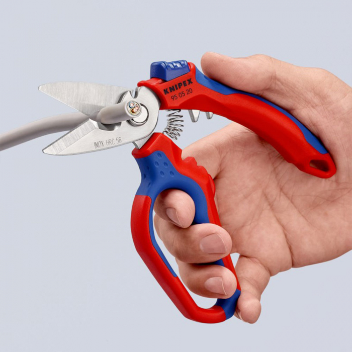 Foarfeca unghiulara electricieni, sertizare ferule, 160 mm KNIPEX 950520SB-big