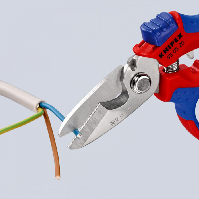 Foarfeca unghiulara electricieni, sertizare ferule, 160 mm KNIPEX 950520SB-big