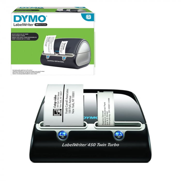 Aparat etichetat LabelWriter 450 Twin Turbo, imprimanta termica profesionala duala, conectare PC, Dymo LW S0838870-big