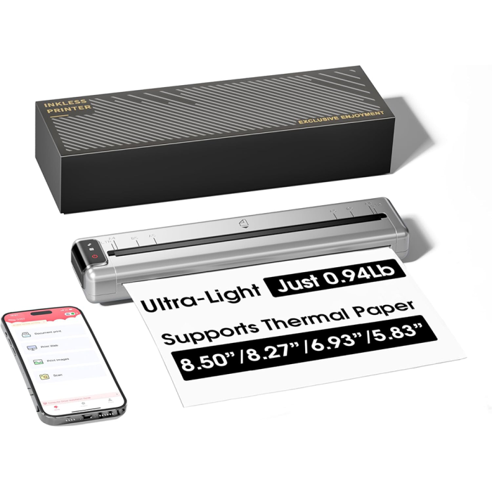 Imprimanta Termica Portabila AIMO A4 Q302 – 300 dpi, Format A4/A5/B5/Letter, Fara Cerneala [10]