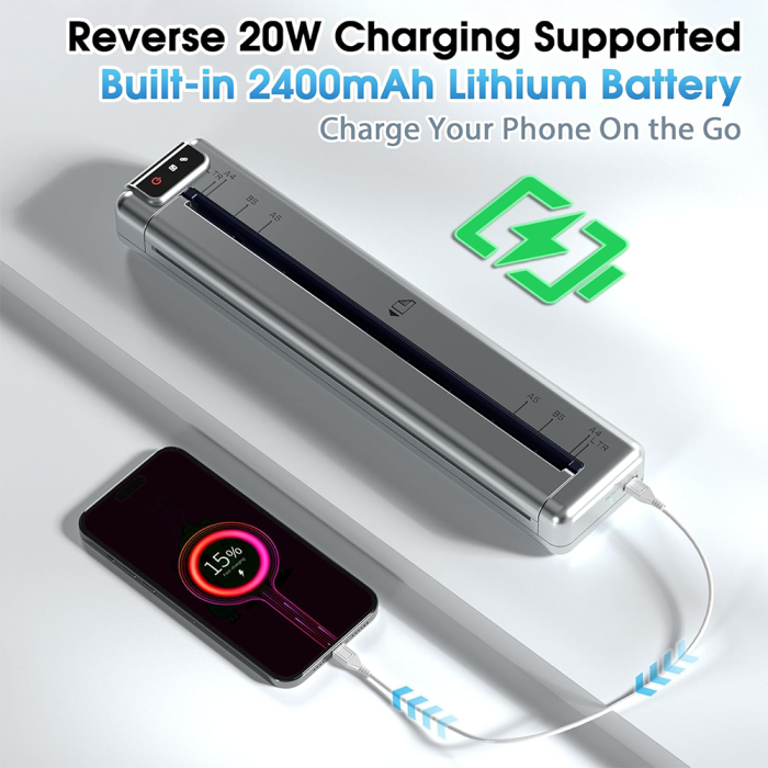 Imprimanta Termica Portabila AIMO A4 Q302 – 300 dpi, Format A4/A5/B5/Letter, Fara Cerneala [5]