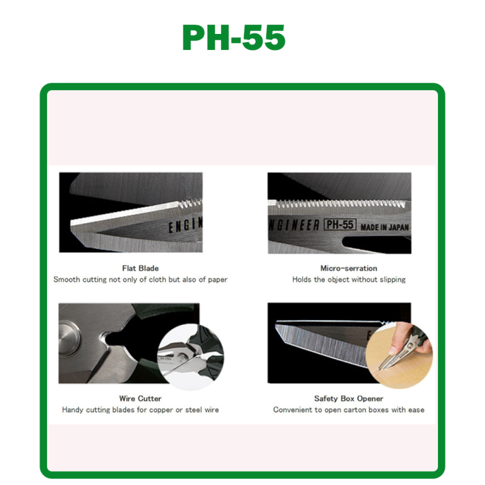 ENGINEER Electrician Kit 4 tools PAW-01 PK-50 PH-55 PZ-59 Made in Japan [4]