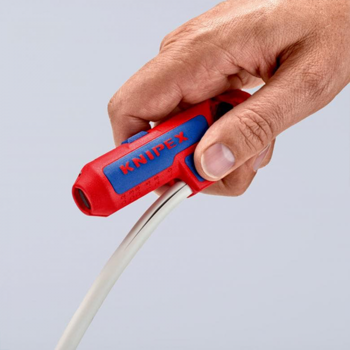 KNIPEX 16 95 03SB Ergonomic universal stripper, photovoltaic panel installations, including cutting insulation length [6]
