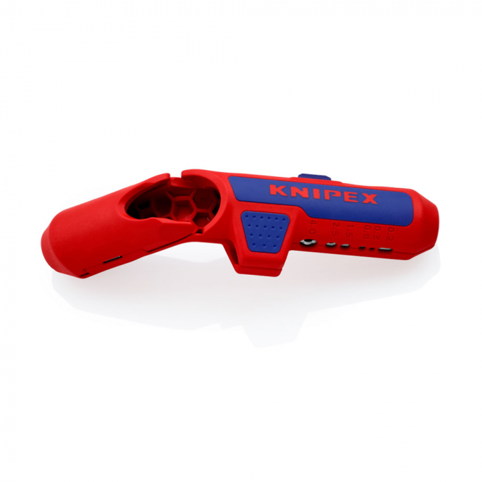 KNIPEX 16 95 02 SB Decablator universal ergonomic, pentru persoane stangace, inclusiv taiere izolatie pe lungime [11]
