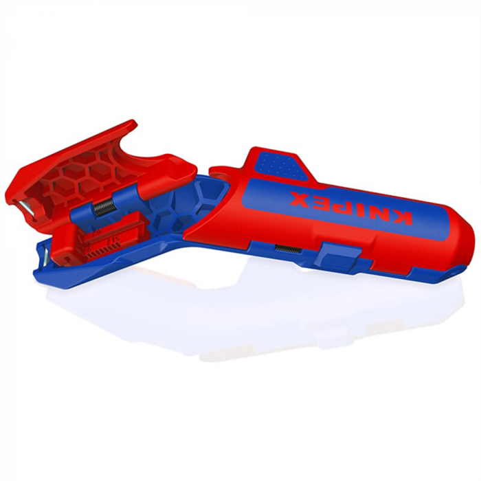 KNIPEX 16 95 03SB Ergonomic universal stripper, photovoltaic panel installations, including cutting insulation length [10]