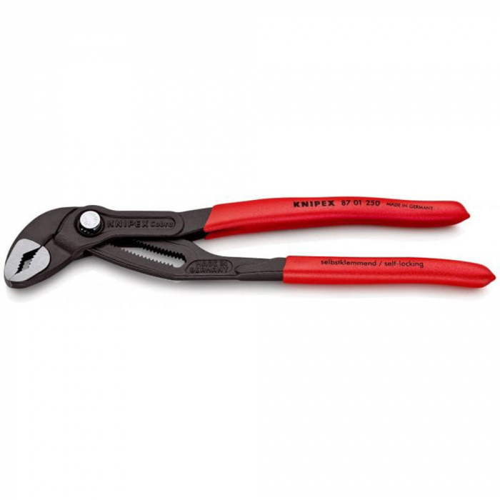 KNIPEX 250 mm adjustable pliers for installers, parrot pliers, self-locking device, red handle sleeves, alligator pliers, 8701250-big