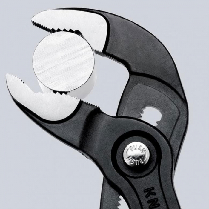 KNIPEX Cobra High-tech 250 mm adjustable pliers for installers, self-locking device, red-blue handle sleeves, 8722250 [6]
