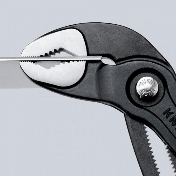 KNIPEX Cleste reglabil 300 mm pentru instalatori, cleste papagal, dispozitiv autoblocare, mansoane manere rosii, cleste aligator, 8701300-big