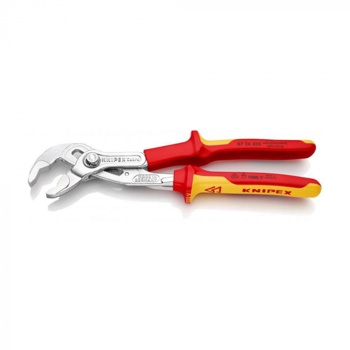 KNIPEX Cobra VDE High-tech 250 mm adjustable pliers for installers, self-locking device 8726250 [12]
