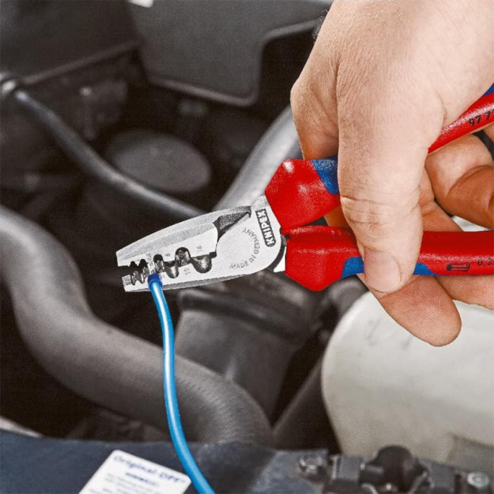 Professional Crimping pliers VDE for ferrules, Ø 0.25 - 16 mm², 180 mm, KNIPEX 97 78 180 [3]