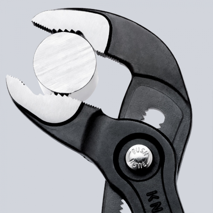 KNIPEX Cobra, 180 mm adjustable pliers for installers, parrot pliers, self-locking device, multicomponent handle, alligator pliers, 87 02 180 [6]