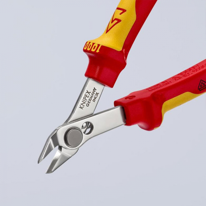 KNIPEX 78 06 125 High precision electronic pliers, VDE tested, stainless steel-big