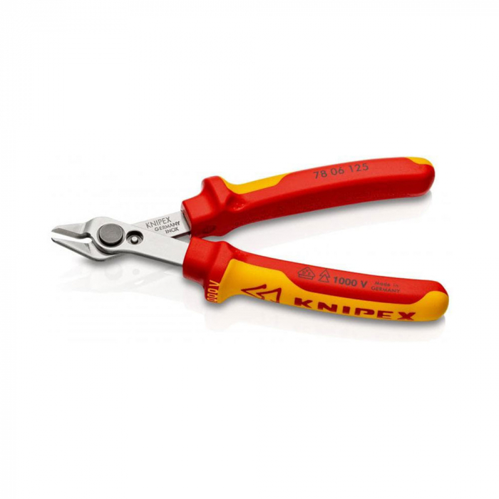 KNIPEX 78 06 125 High precision electronic pliers, VDE tested, stainless steel-big
