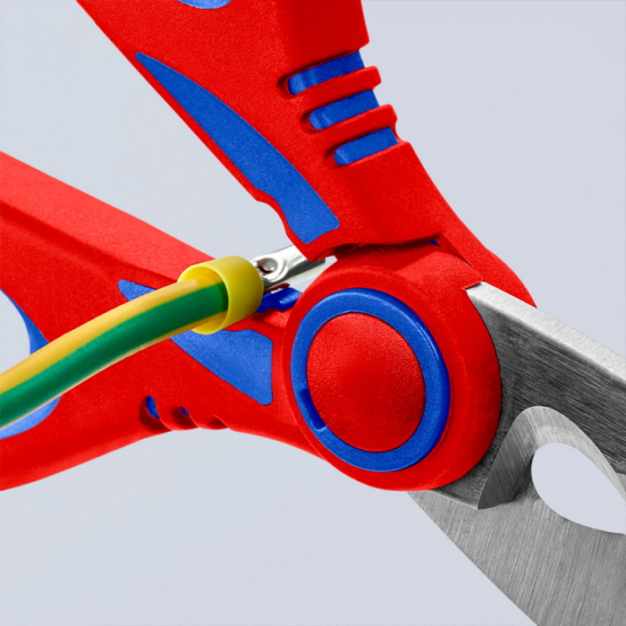 KNIPEX Electricians scissors, grimping ferules, multicomponent handles, 160 mm, 95 05 10 SB [10]