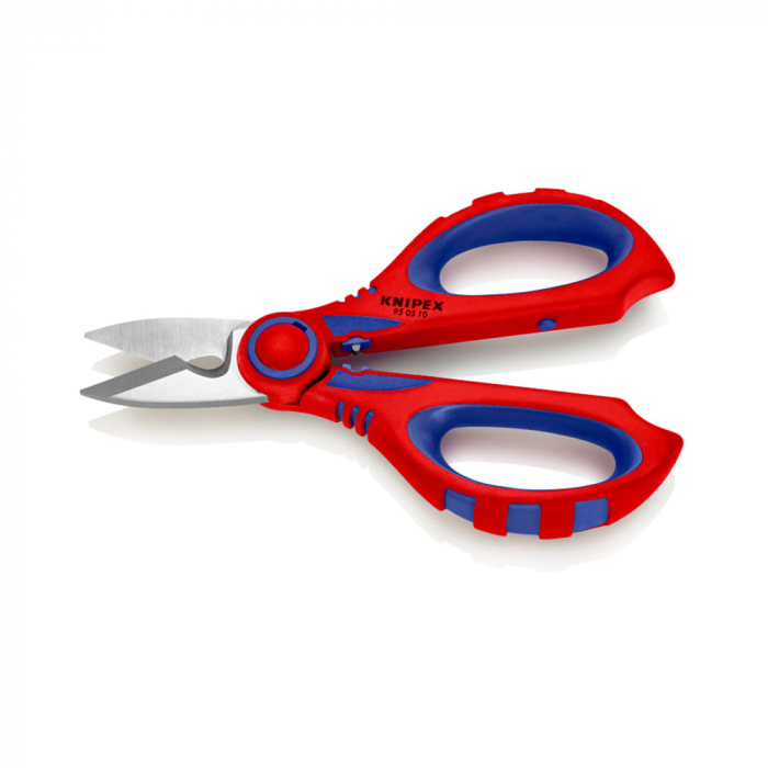 KNIPEX Electricians scissors, grimping ferules, multicomponent handles, 160 mm, 95 05 10 SB [11]