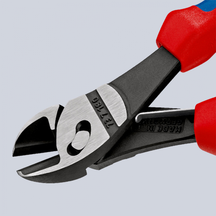 KNIPEX TwinForce, High Performance Diagonal Cutters with opening spring, 180mm, multicomponent handle, Ø 5,5 mm, KNIPEX 73 72 180 F [5]