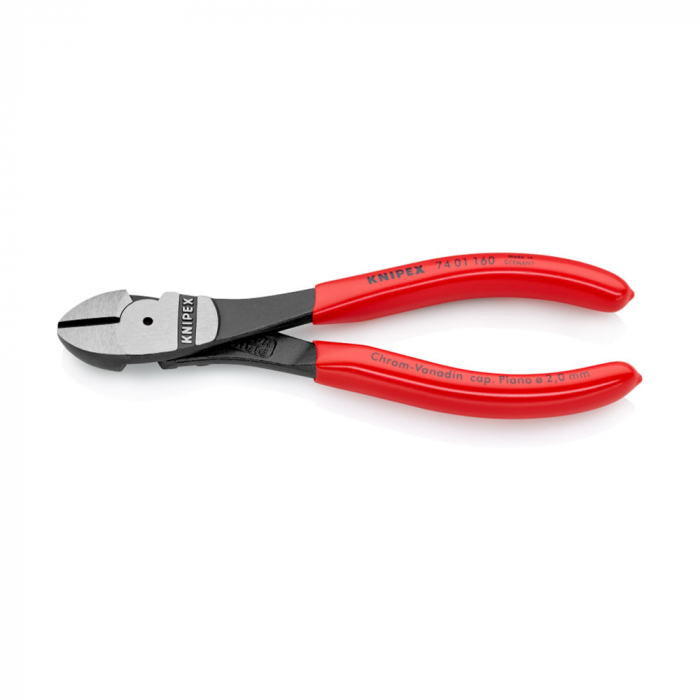 High Performance Diagonal Cutter, 160mm, plastic handle, Ø 3,4 mm, KNIPEX 74 01 160 [5]