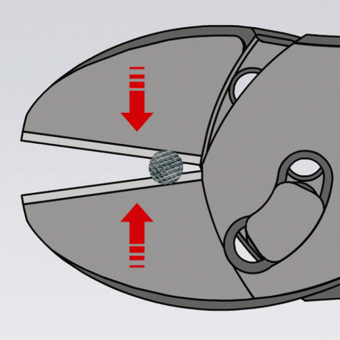 KNIPEX TwinForce, High Performance Diagonal Cutter, 180mm, plastic handle, Ø 5,5 mm, KNIPEX 73 71 180 [5]