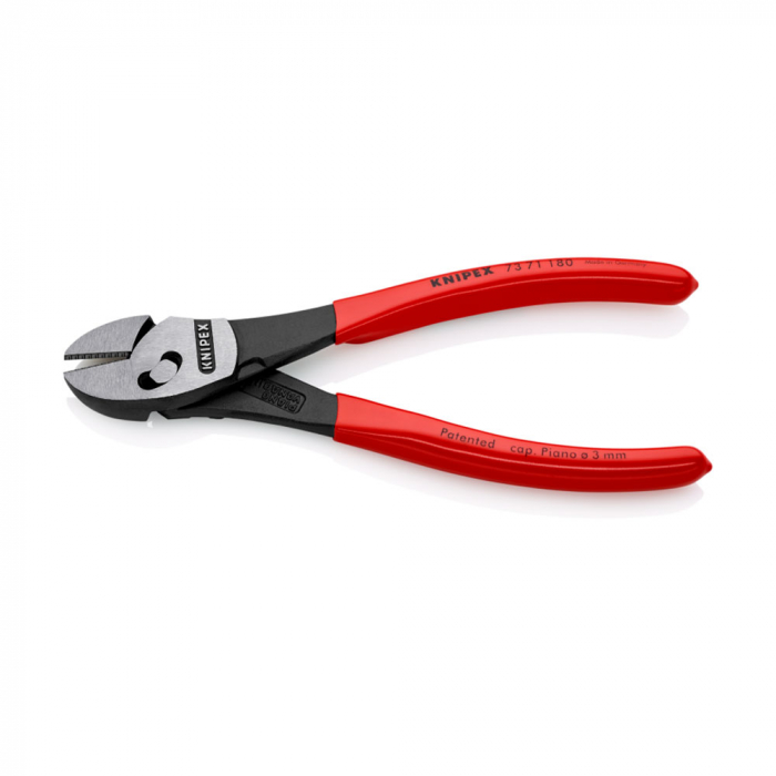 KNIPEX TwinForce, High Performance Diagonal Cutter, 180mm, plastic handle, Ø 5,5 mm, KNIPEX 73 71 180 [6]