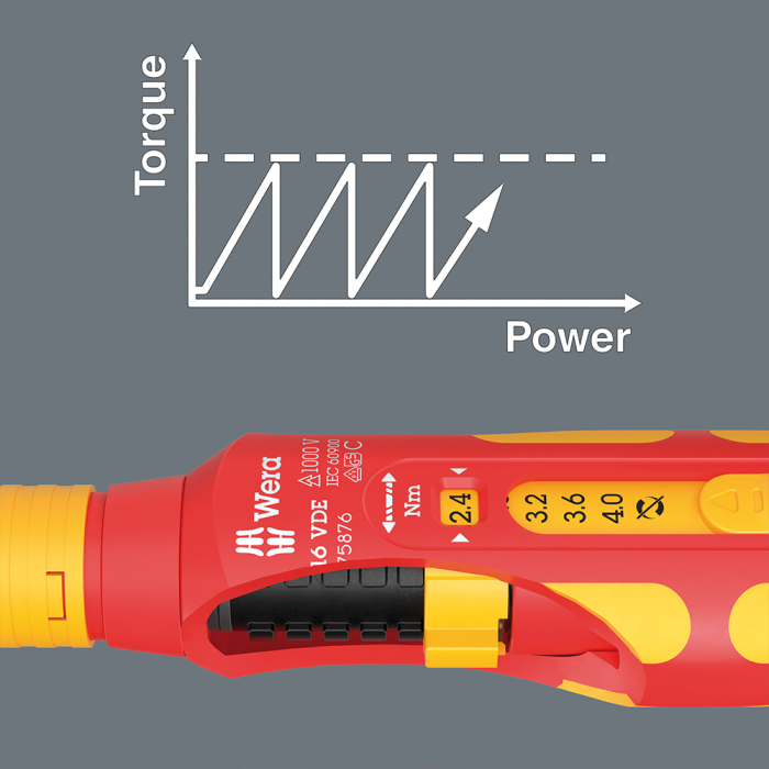Wera 7516 VDE Safe-Torque Speed Screwdriver, 2.4-4 Nm [6]