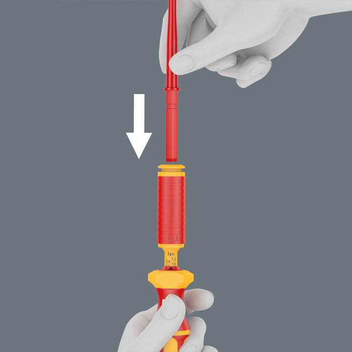 Screwdriver bit Kraftform Kompakt VDE WERA 68 iS #2 Square head x 154 mm corrosion protection red insulation 05003418001 [4]