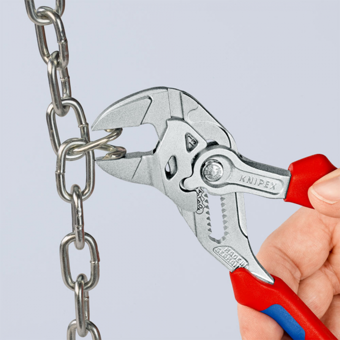 Wrench Pliers, Self-adjusting, fine mechanics, plumbing, multicomponent handle, 180mm, KNIPEX 86 05 180 T [3]