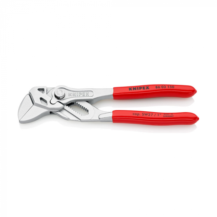 Minicleste Cheie cu reglaj automat, manere plastic, 150 mm, KNIPEX 86 03 150 [10]