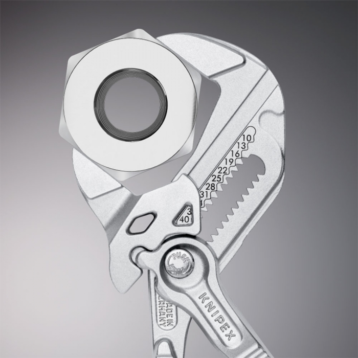 Mini pliers wrench, Pliers and a wrench in a single tool, 180 mm, KNIPEX 86 03 180 [2]