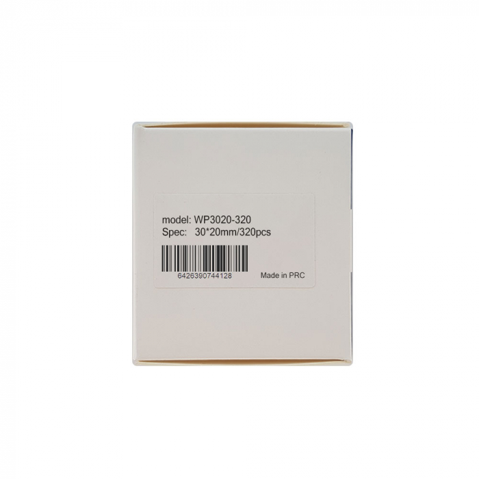 Etichete termice universale 30 x 20mm, plastic alb, permanente, 1 rola, 320 etichete/rola, pentru imprimanta M110 si M200-big