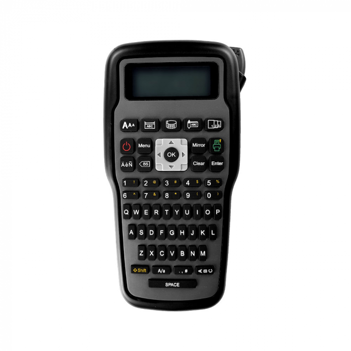 Aparat etichetat Sanco E1000 profesional portabil compatibil cu toate benzile Brother cu latime 6, 9, 12mm, incarcator la retea 230V-big