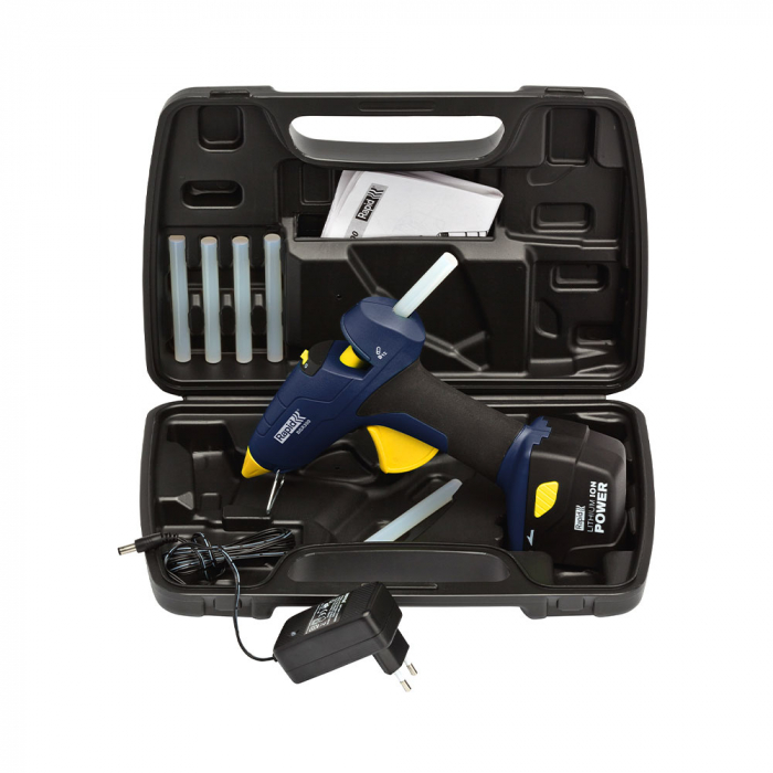 Rapid BGX300 Li-Ion Cordless Glue Gun Kit case, 12mm glue stick, 30W, output 250 g/h, Li-Ion battery included 40303073 [7]