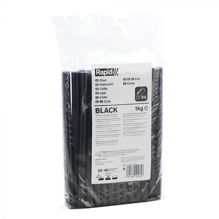 Baton silicon profesional Rapid reparatii auto negru, Ø12mm x 190mm, baza EVA, 1 kg/pachet 51215108-big