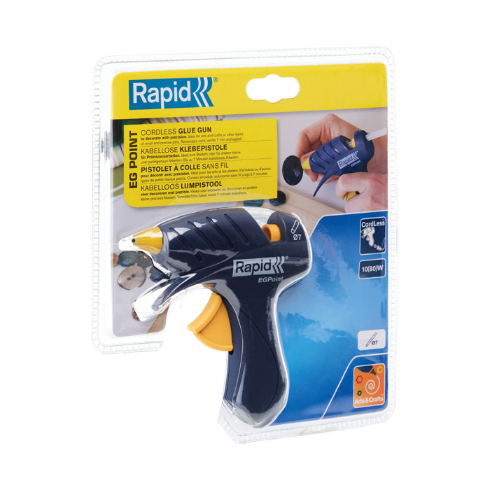 Rapid EG Point cordless Glue Gun, 7mm diameter, 80W, 185°C, output 80 g/h, 5000432-big