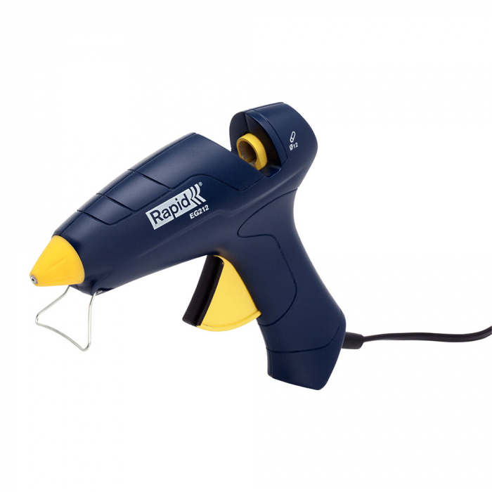 Rapid EG212 KIT Glue Gun, includes 4 types of high quality glue glue 12mm x 90mm, maxim 180⁰C, 200W, output 250 g/h, 5000530 [5]